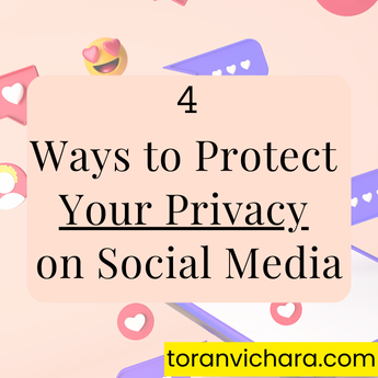 Poster of My blog Titled:- 4 Ways to Protect Your Privacy on Social Media